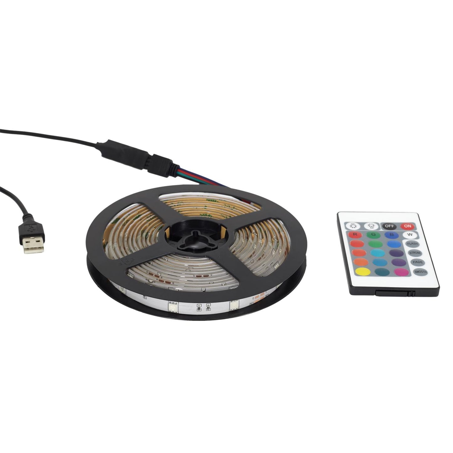 RUBAN RGB 30 LED 1M TELECOMMANDE M12