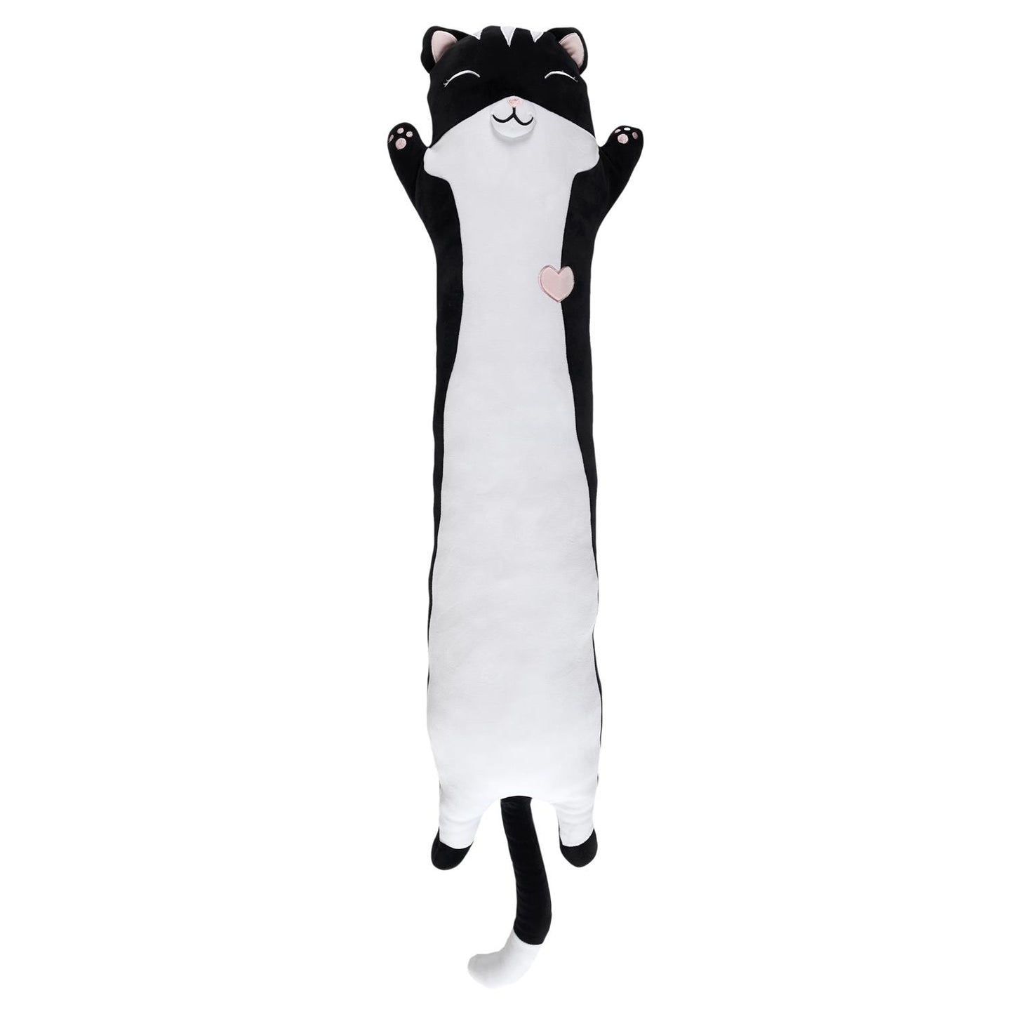 PELUCHE ALLONGEE CHAT NOIR KAWAII M6