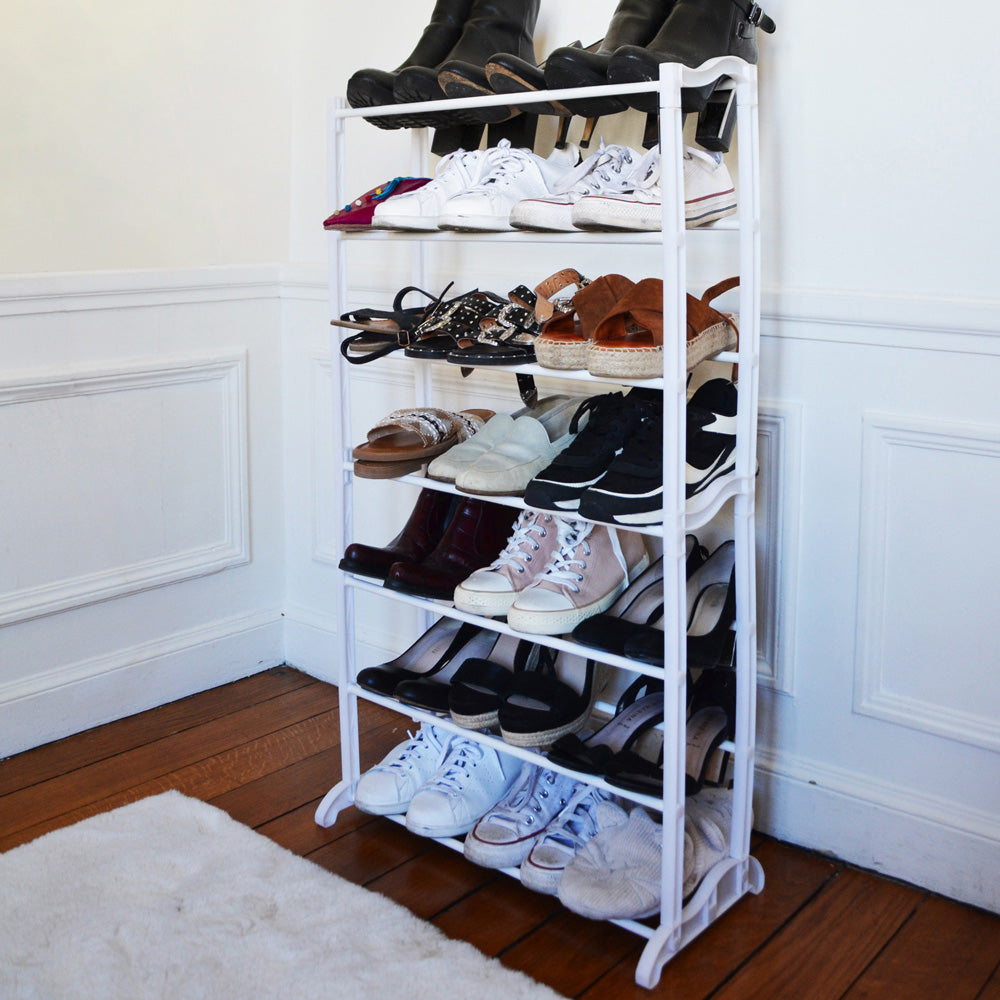 Etagere A Chaussures 21 Paires 50x16x96cm M6