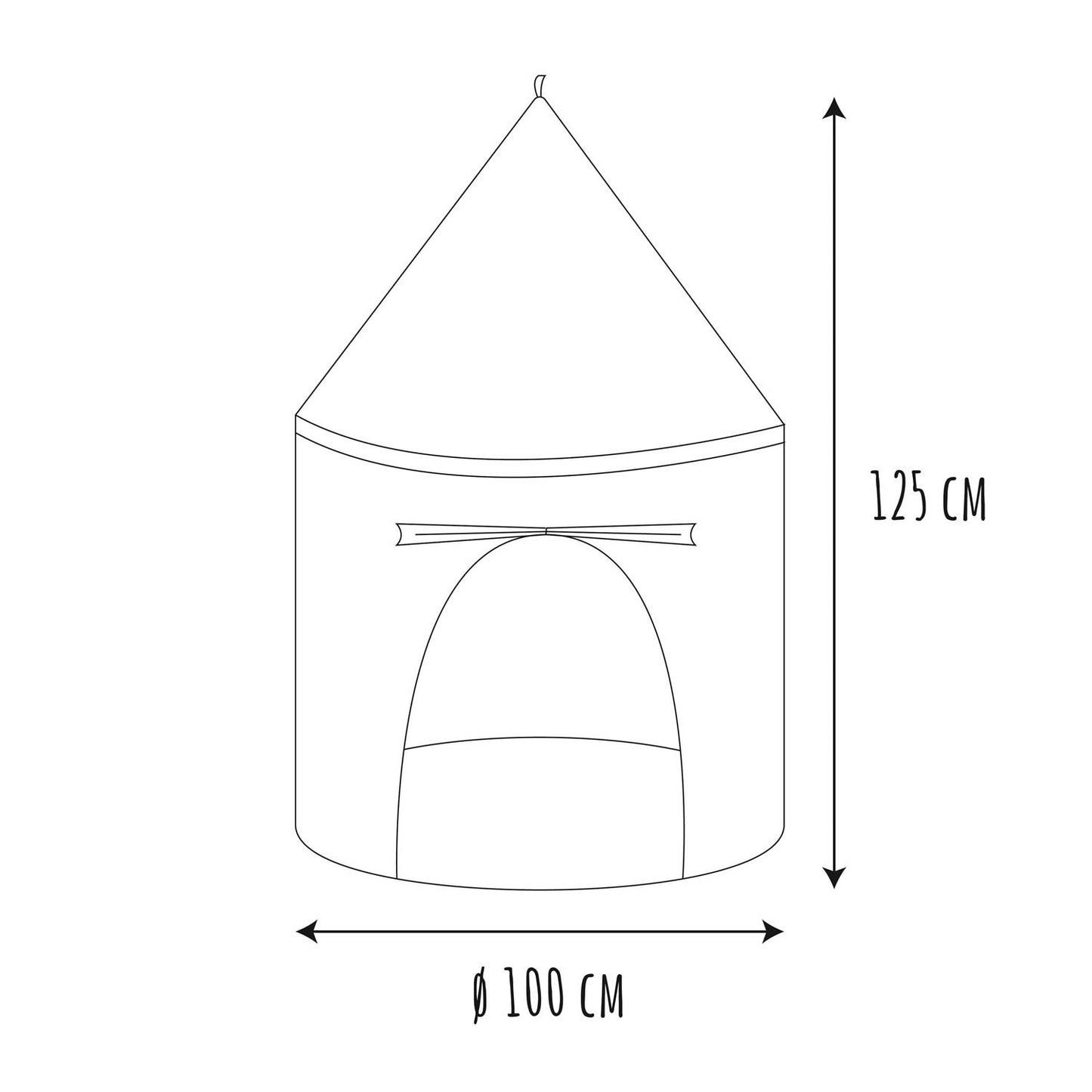 TENTE POP UP GRISE 100X135CM M4