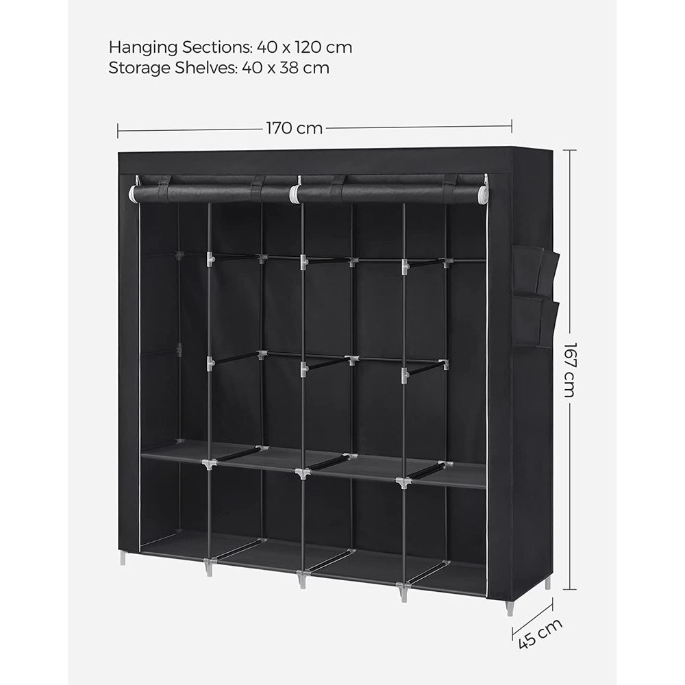 Armoire en tissu noir