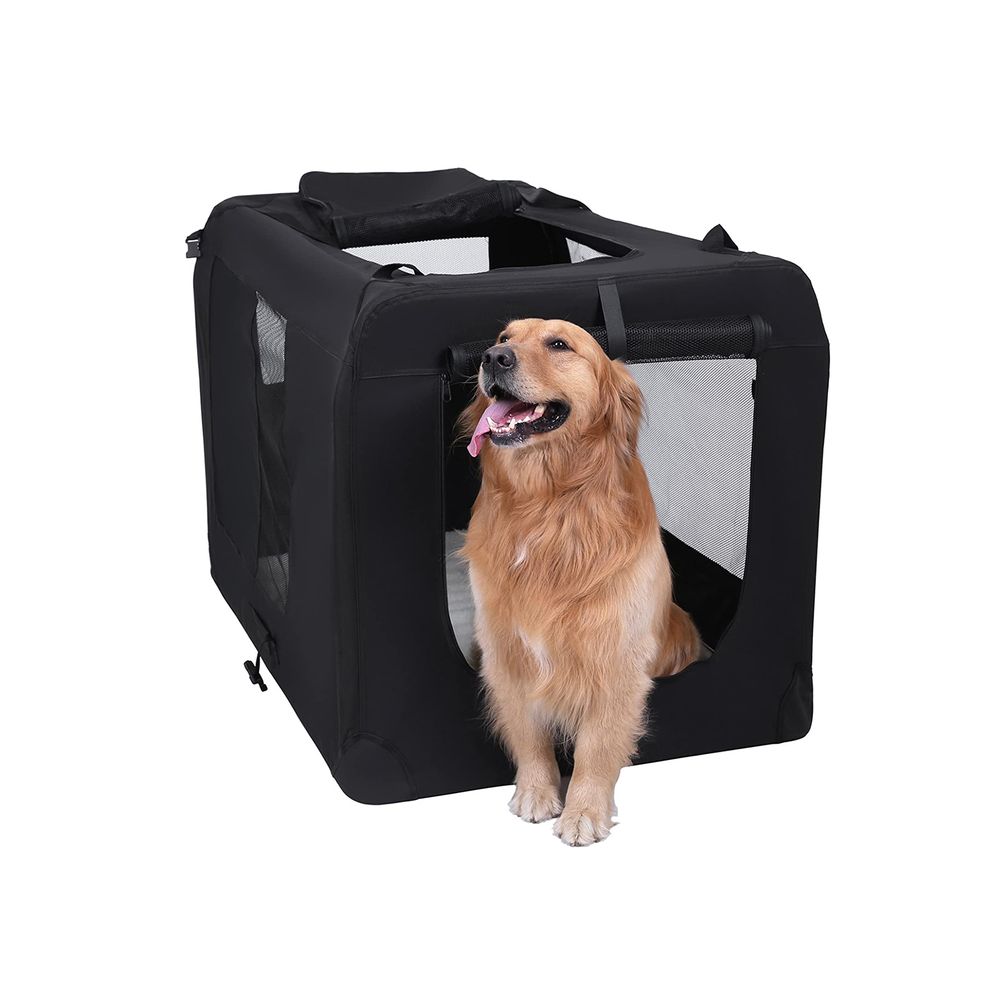 Sac de transport voyage chien L 92,5 x 70 x 9 cm noir