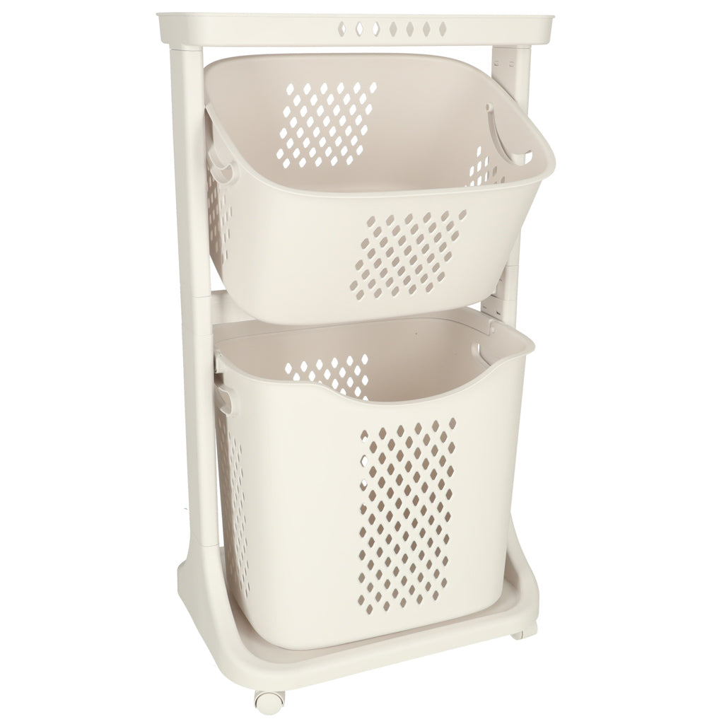 Organisateur roulant à deux niveaux pour vêtements de jouets