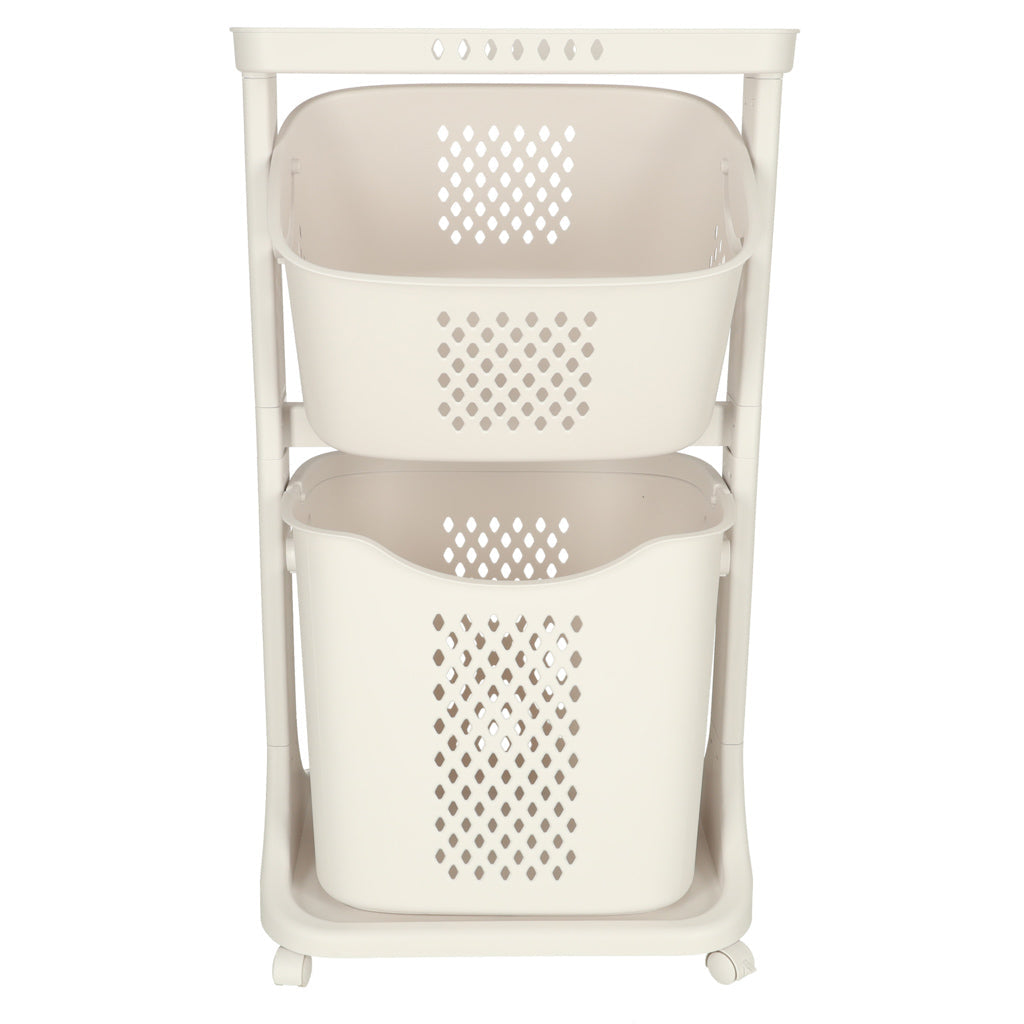 Organisateur roulant à deux niveaux pour vêtements de jouets