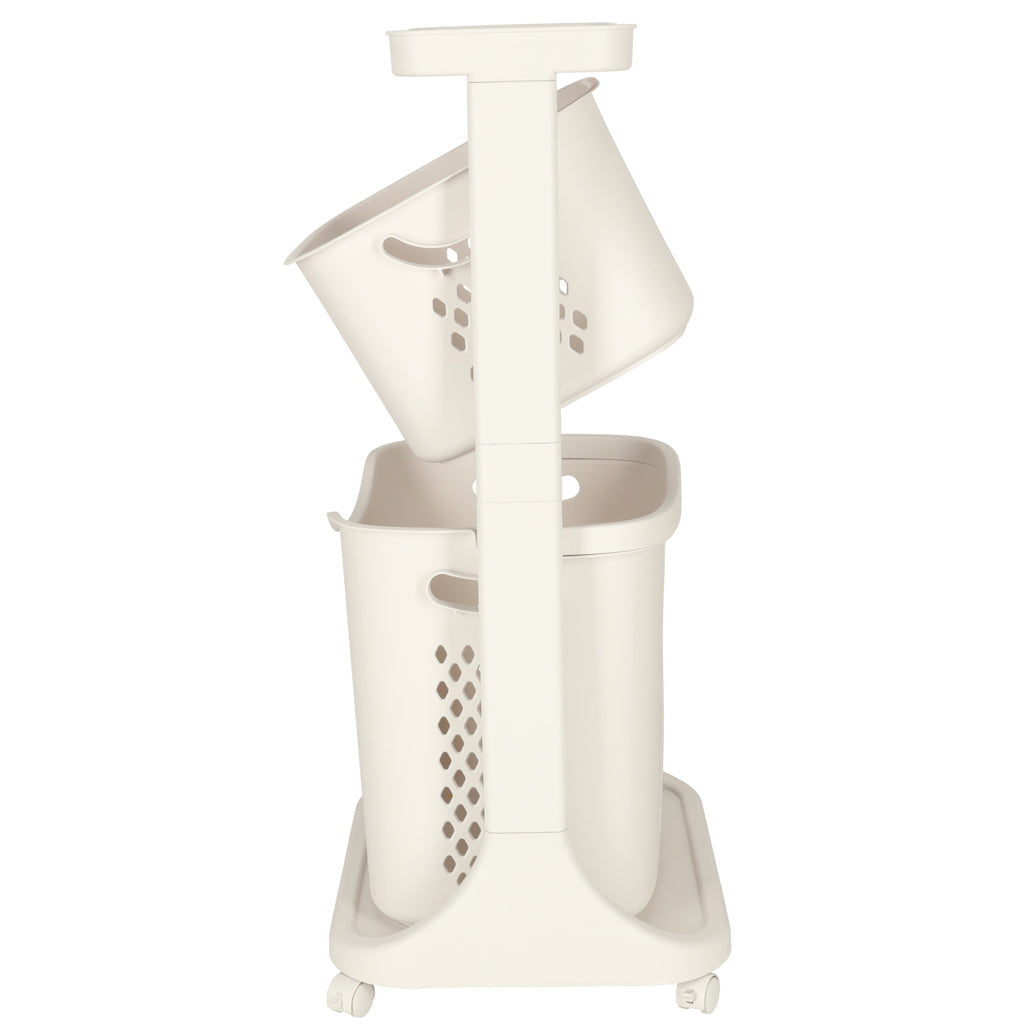 Organisateur roulant à deux niveaux pour vêtements de jouets