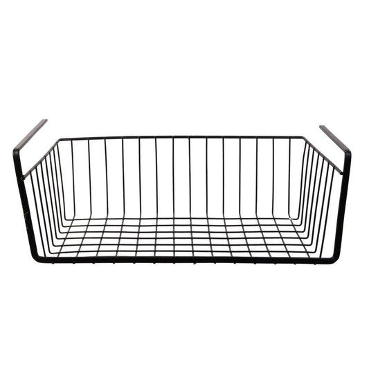 Panier De Rangement Suspendu "filaire" 40cm Noir