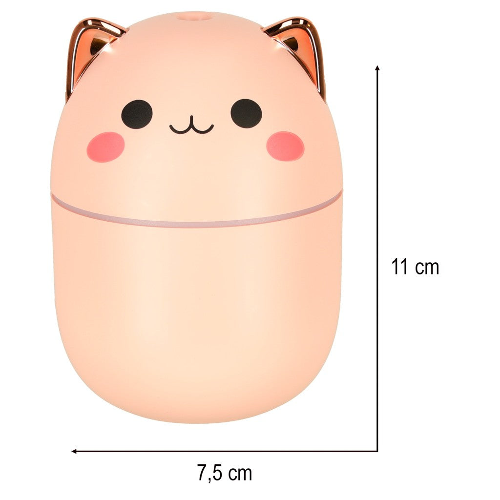 Humidificateur d'air diffuseur d'huile kitty rose RGB