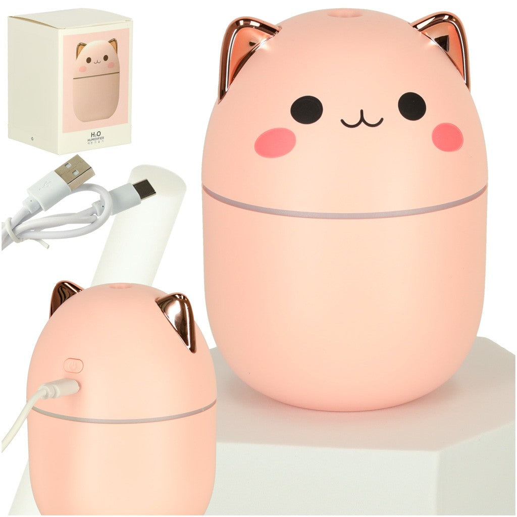 Humidificateur d'air diffuseur d'huile kitty rose RGB