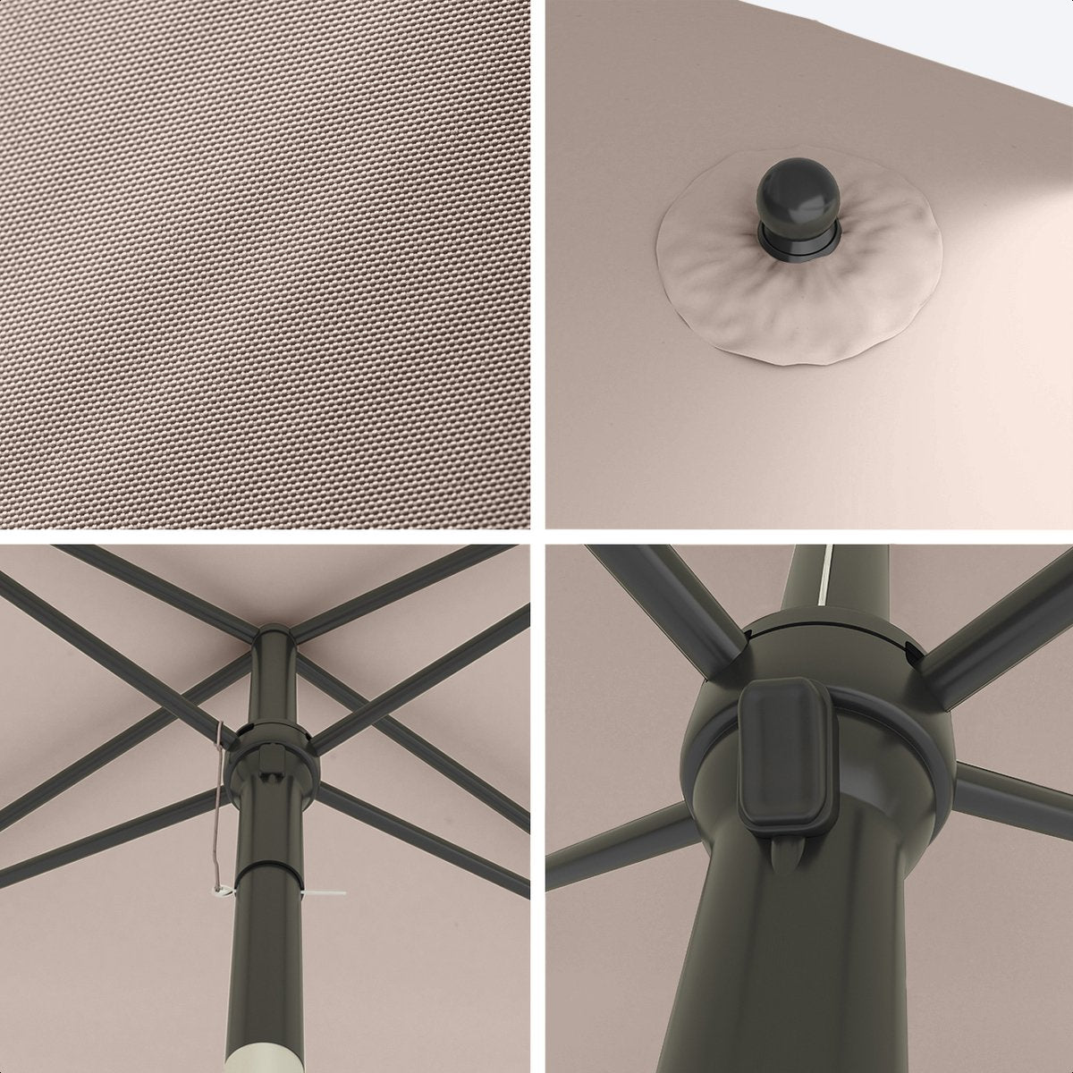 Parasol Rectangulaire Articulé 30°