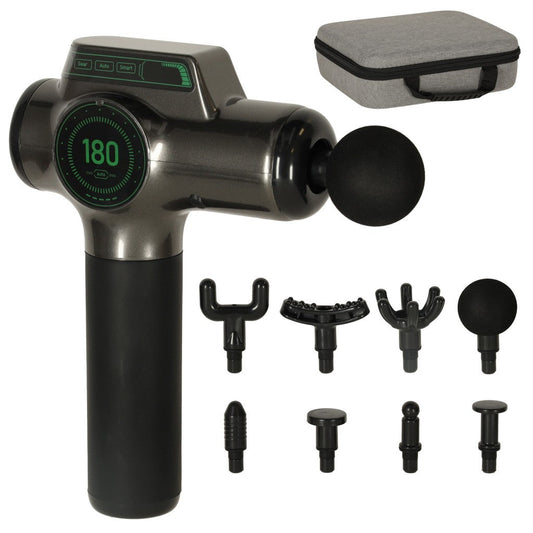 Pistolet de massage masseur de corps arrière affichage LED 8en1