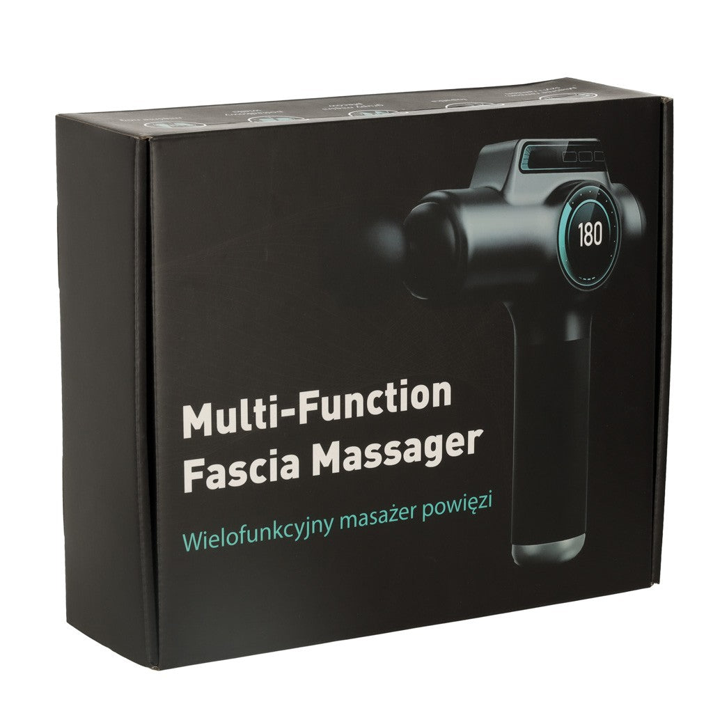 Pistolet de massage masseur de corps arrière affichage LED 8en1