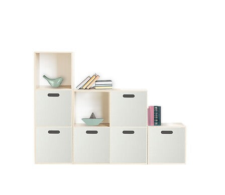 Boite rangement 31 x 31 cm bois blanc