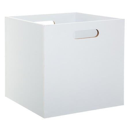 Boite rangement 31 x 31 cm bois blanc