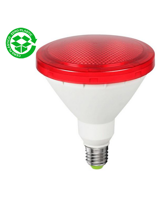 Ampoule PAR38 LED 15W rouge IP64 filetage E27 1200Lm.