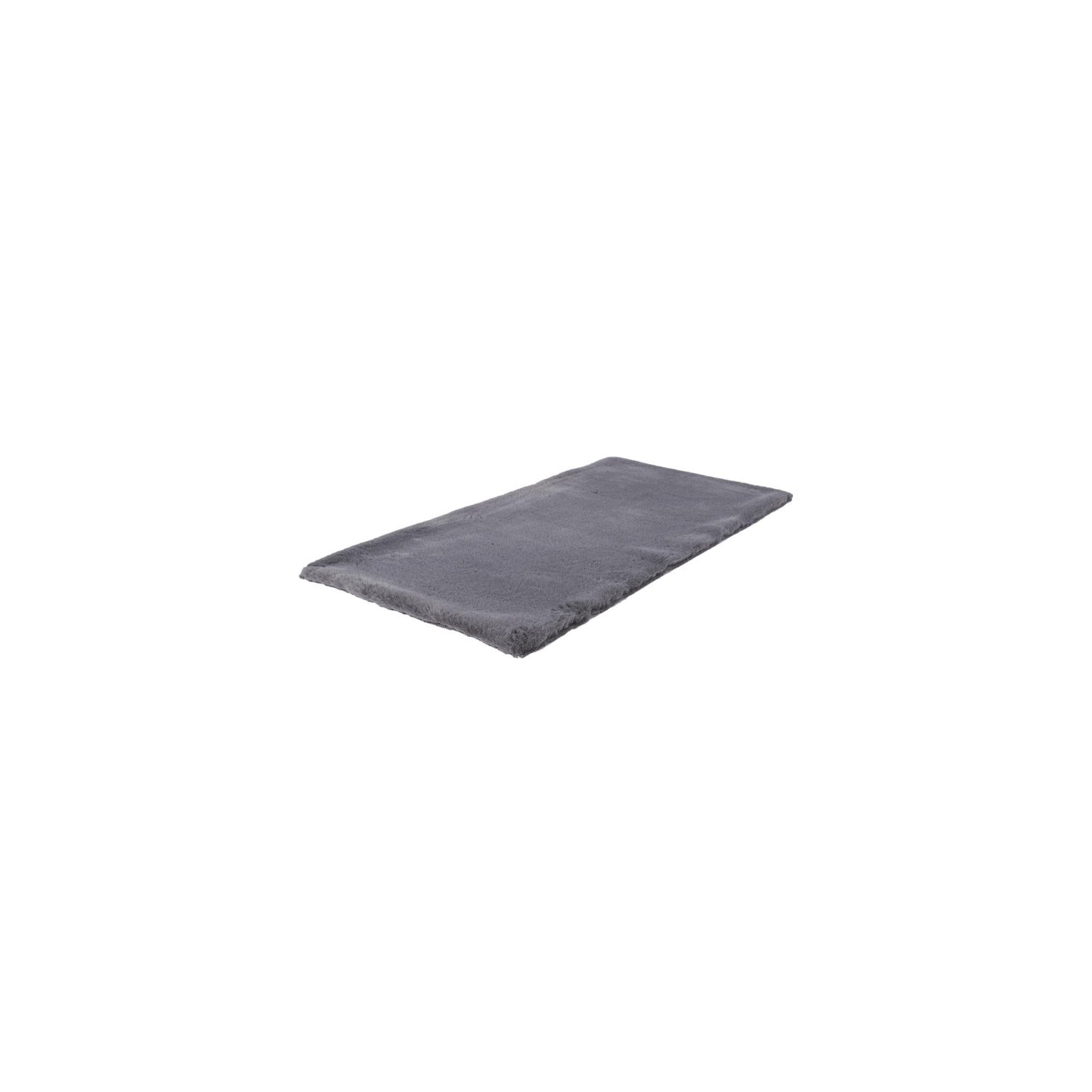 Tapis Imitation Fourrure "fin" 60x110cm Gris