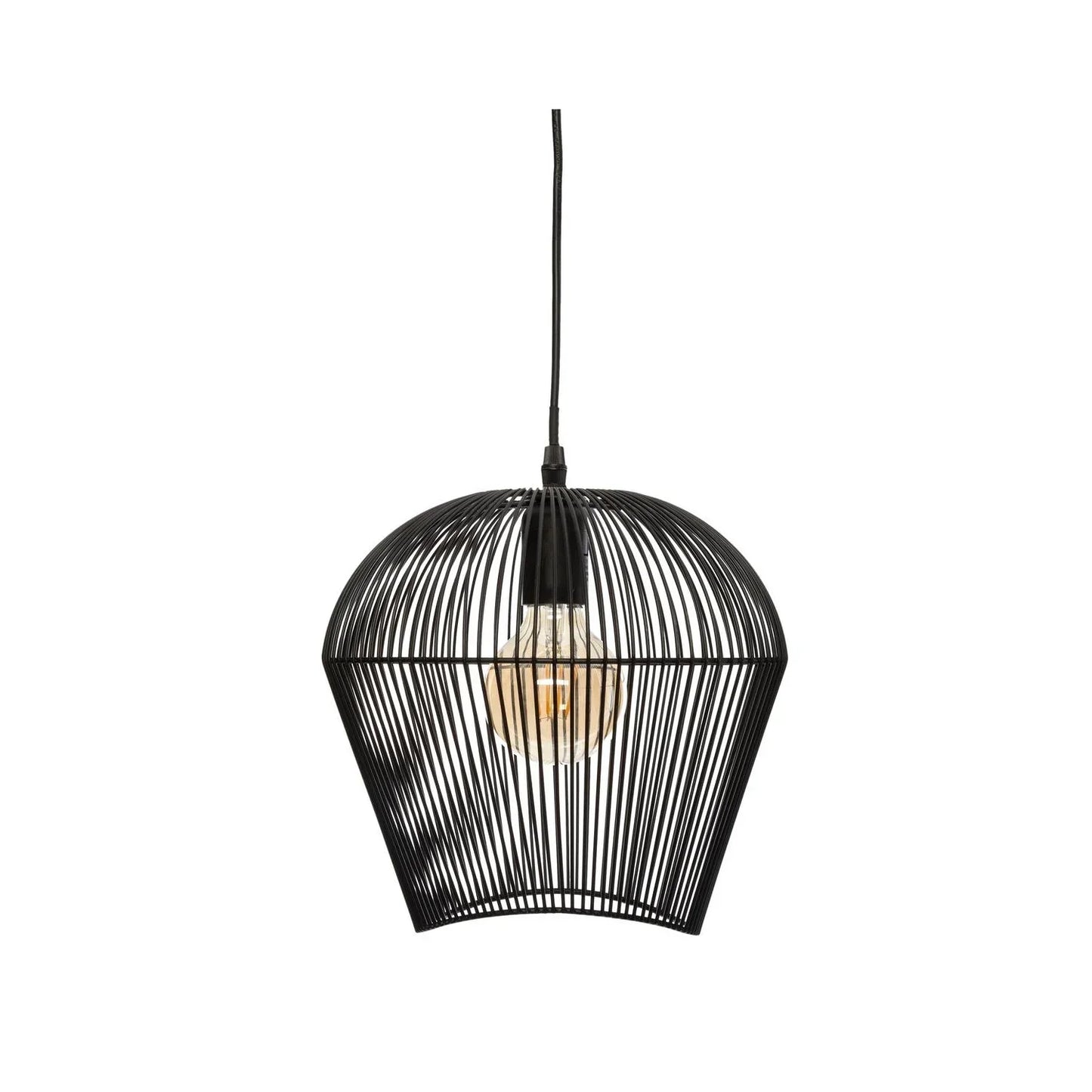 Suspension Filaire Jena Métal Noir D26cm - Atmosphera
