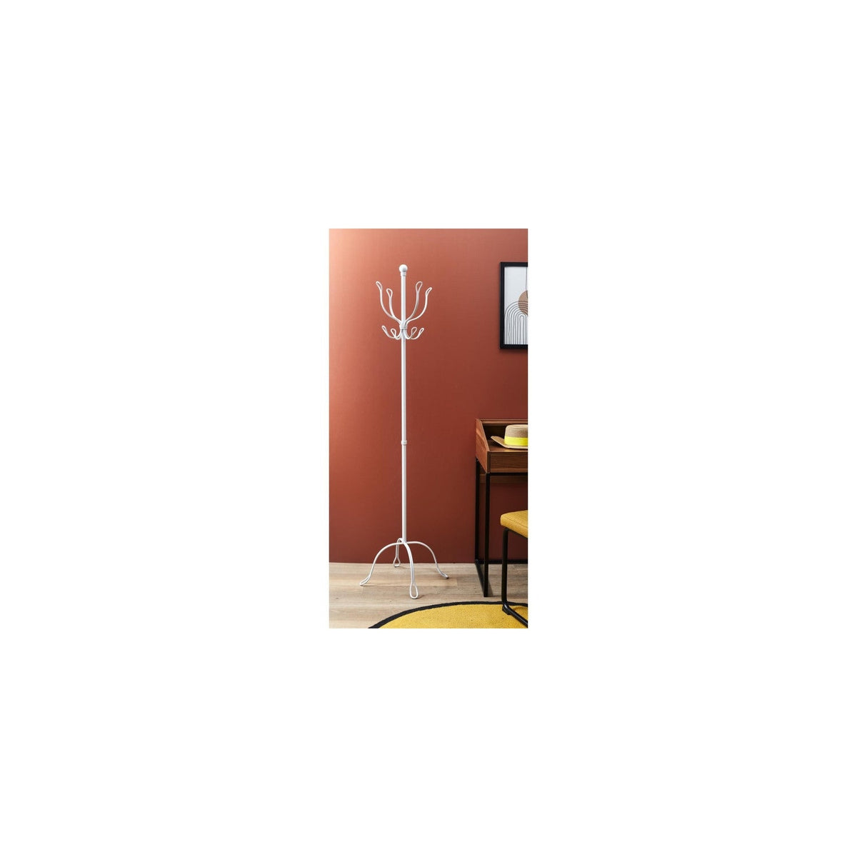 Porte-manteaux Vintage "factory" 170cm Blanc