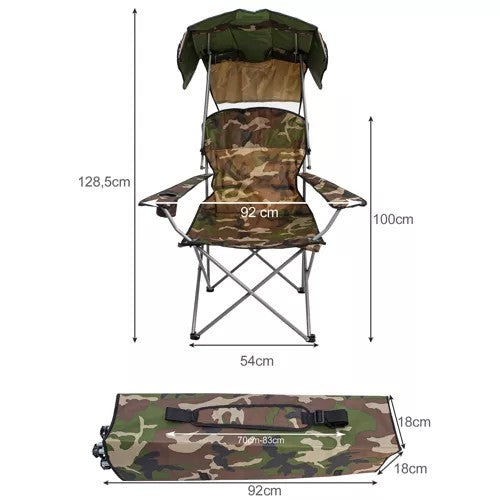 Chaise de pêche &quotPanama&quot camouflage 23672