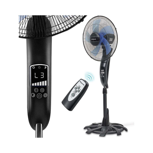 Ventillateur Oscillant À 80° - Minuterie - Télécommande -noir