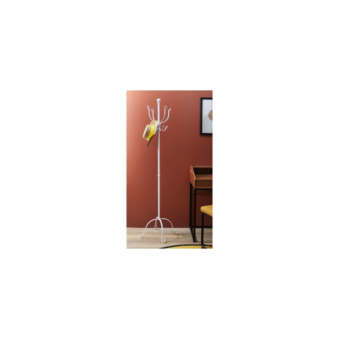 Porte-manteaux Vintage "factory" 170cm Blanc
