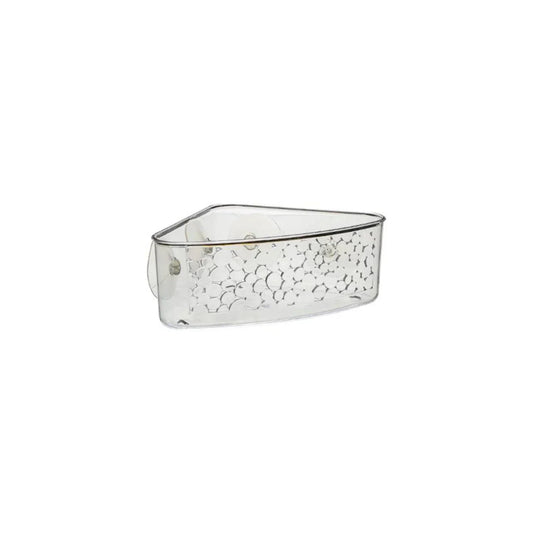 Panier De Douche Ventouse "galet" 23cm Transparent