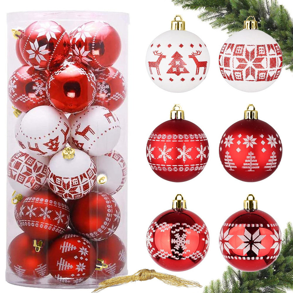 Lot de 30 boules de noel diametre 5 cm