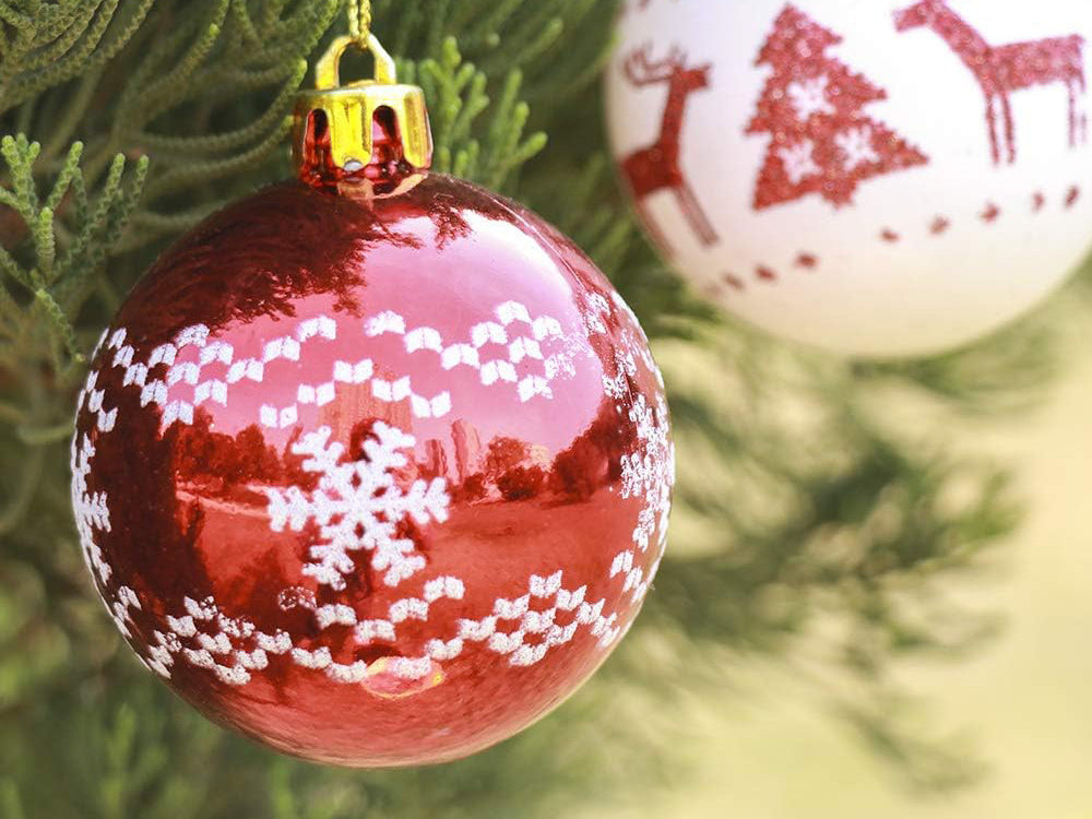 Lot de 30 boules de noel diametre 5 cm