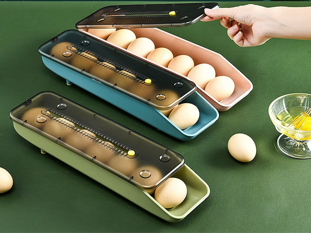 Boîte à oeufs boîte à oeufs organisateur de réfrigérateur plateau à oeufs