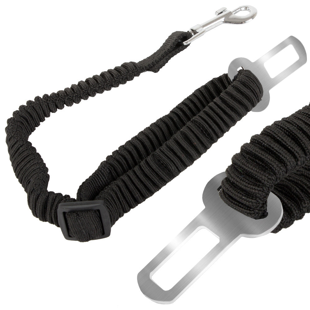Ceinture de sécurité de voiture laisse pour chien élastique extensible forte