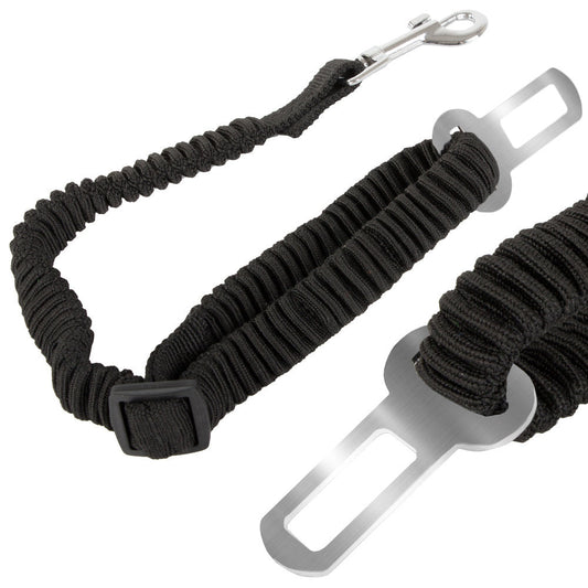 Ceinture de sécurité de voiture laisse pour chien élastique extensible forte