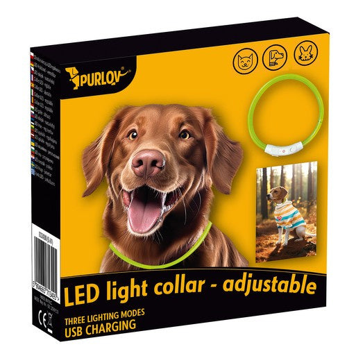 Collier réglable en lumière LED