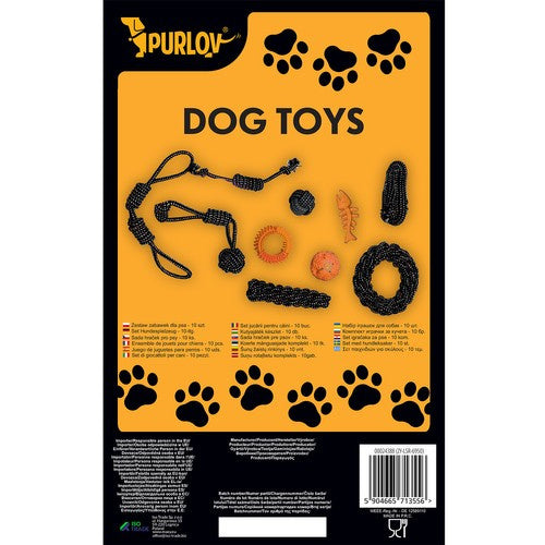 Ensemble de jouets pour chiens-10 pièces