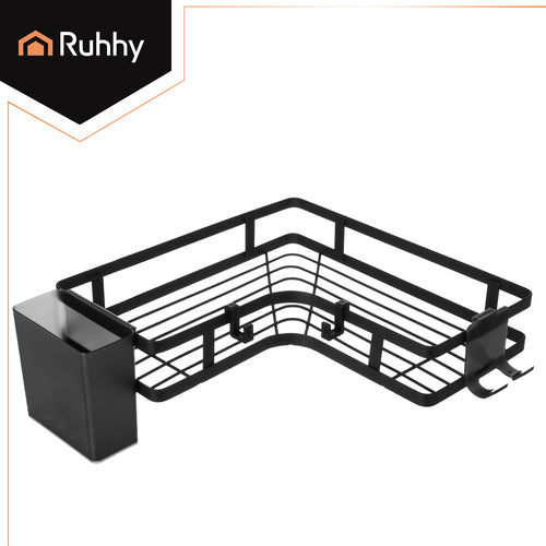Étagère d'angle pour salle de bain - lot de 2