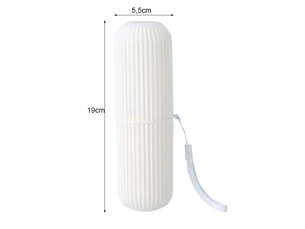 Étui à brosse à dents dentifrice organisateur de voyage étui à cosmétiques blanc