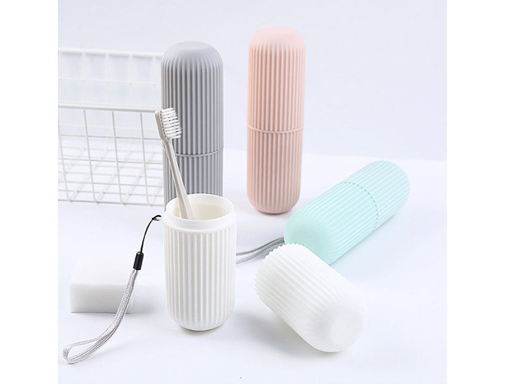 Étui à brosse à dents dentifrice organisateur de voyage étui à cosmétiques blanc