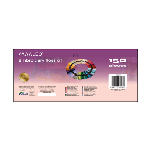 Fil à broder 150 couleurs 25662