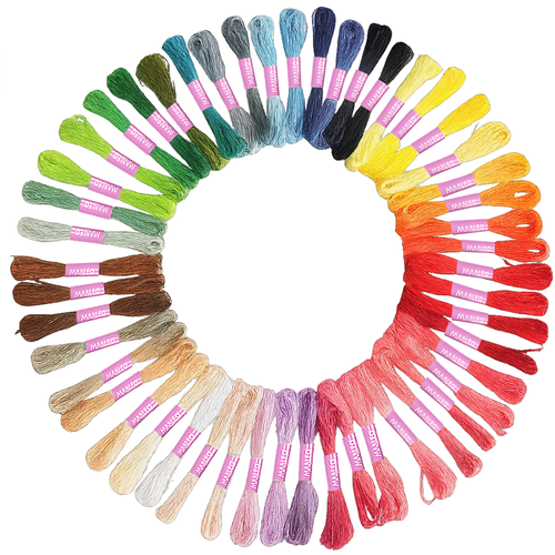 Fil à broder 50 couleurs