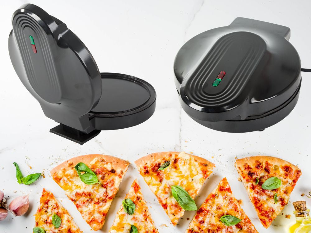 Four à pizza électrique 1000w revêtement antiadhésif cuisson rapide