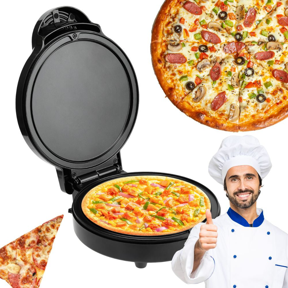 Four à pizza électrique 1000w revêtement antiadhésif cuisson rapide