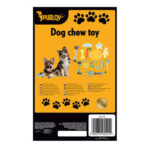 ensemble jouet à mâcher pour chien, remorqueur -  25384