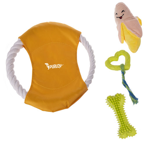 ensemble jouet à mâcher pour chien, remorqueur -  25384