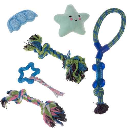 ensemble jouet à mâcher pour chien, remorqueur -  25384