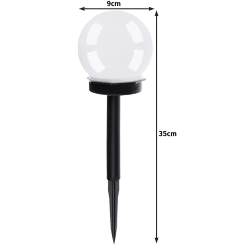 Lampe de jardin solaire - boule, lot de 6 pcs. 23562
