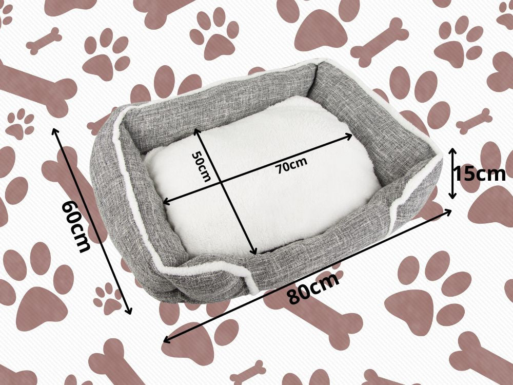 Lit pour chien doux et confortable avec coussin taille XL