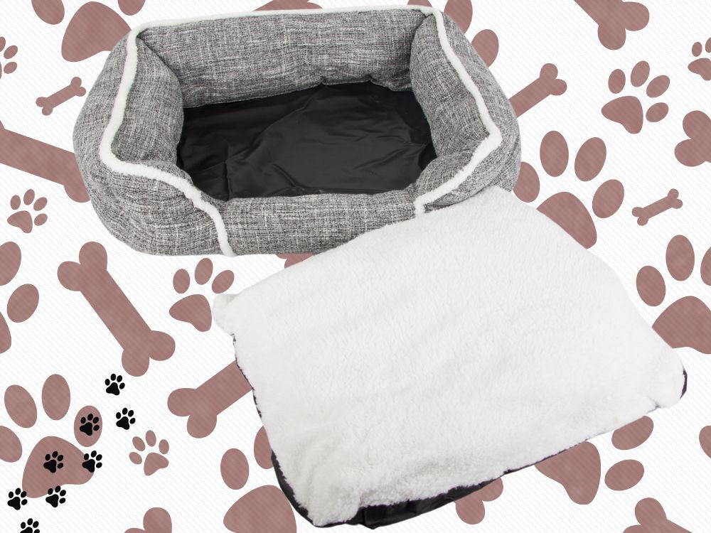 Lit pour chien doux et confortable avec coussin taille XL