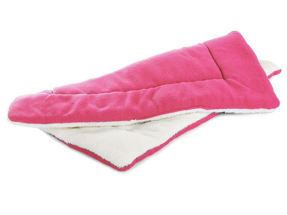 matelas pour chien double face rose et blanc 54x44cm