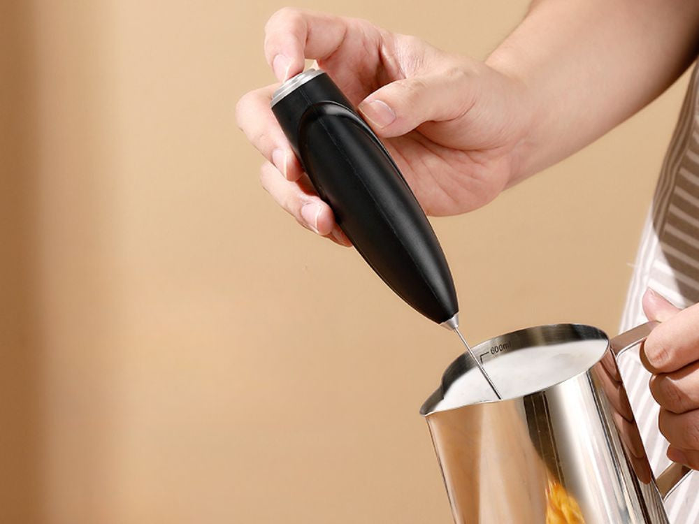 Mélangeur électrique pour lait et café mini mélangeur manuel batteur de cuisine