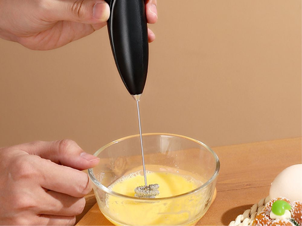 Mélangeur électrique pour lait et café mini mélangeur manuel batteur de cuisine