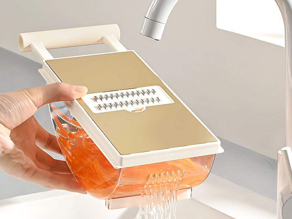 Râpe à légumes manuelle, coupe-légumes multifonctionnel à 6 lames