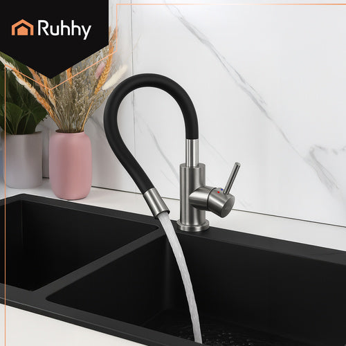 Robinet de cuisine - bec flexible